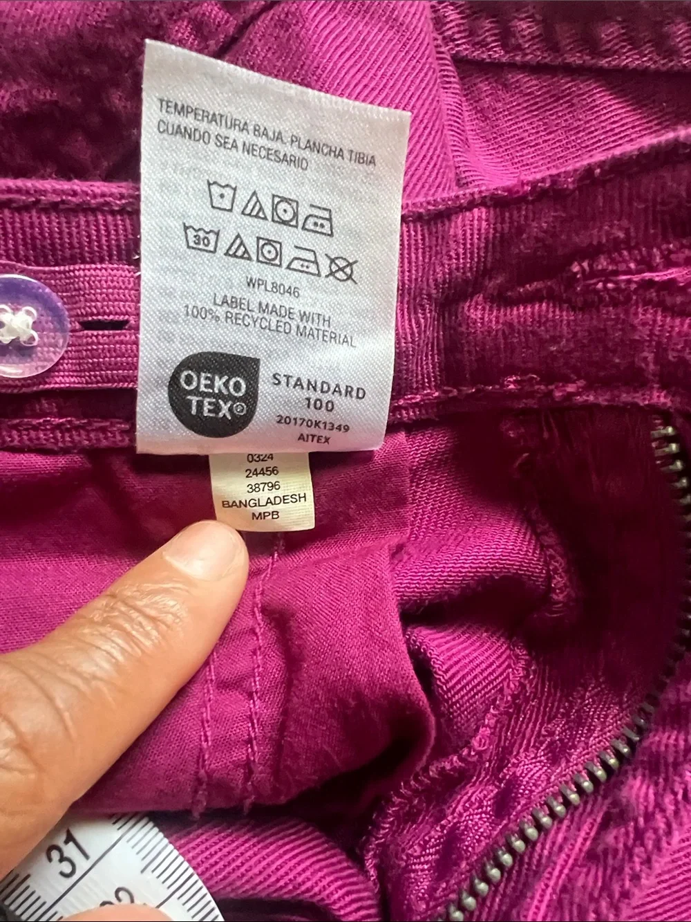 Epic Threads Magenta Wide Leg Cargo Pants Tagged 16 Fits 0 2 Petite